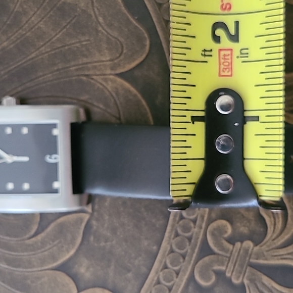 Kenneth Cole black leather stainless steel watch main image 5